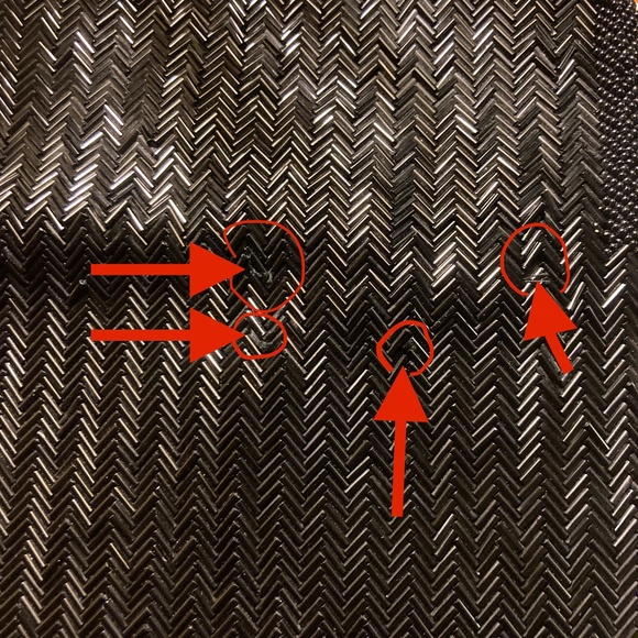 Vintage Beaded Black Envelope Clutch by Dayne Taylor Chevron Design Snap Closure - Picture 7 of 8